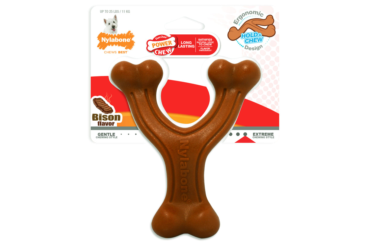 Dog Dura Chew Wishbone Bison