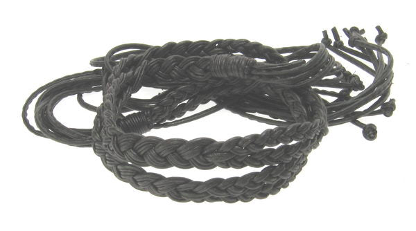 Belt - Thin Plaited Belt - Brown