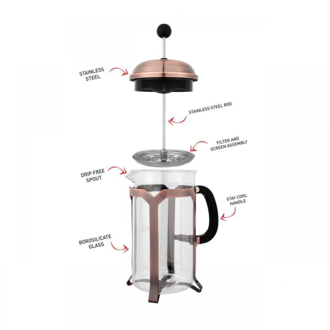Coffee Plunger - AVANTI Domo Caf Press (1 Litre/8 Cup Antique)