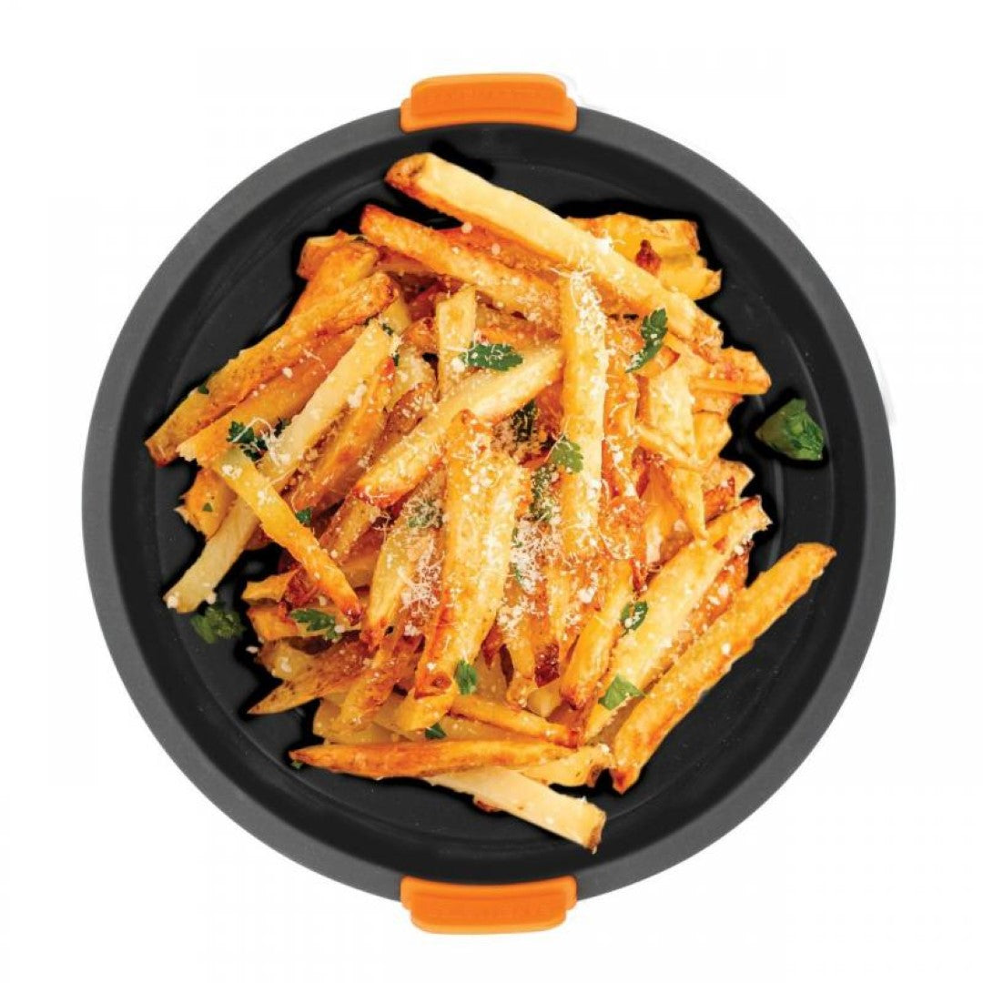 Reinforced Silicone Round Air Fryer Basket - BAKEMASTER (21cm)