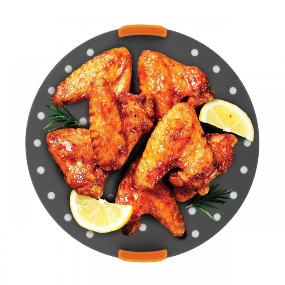 Round Air Fryer Liner - BAKEMASTER Silicone (21 x 21cm)