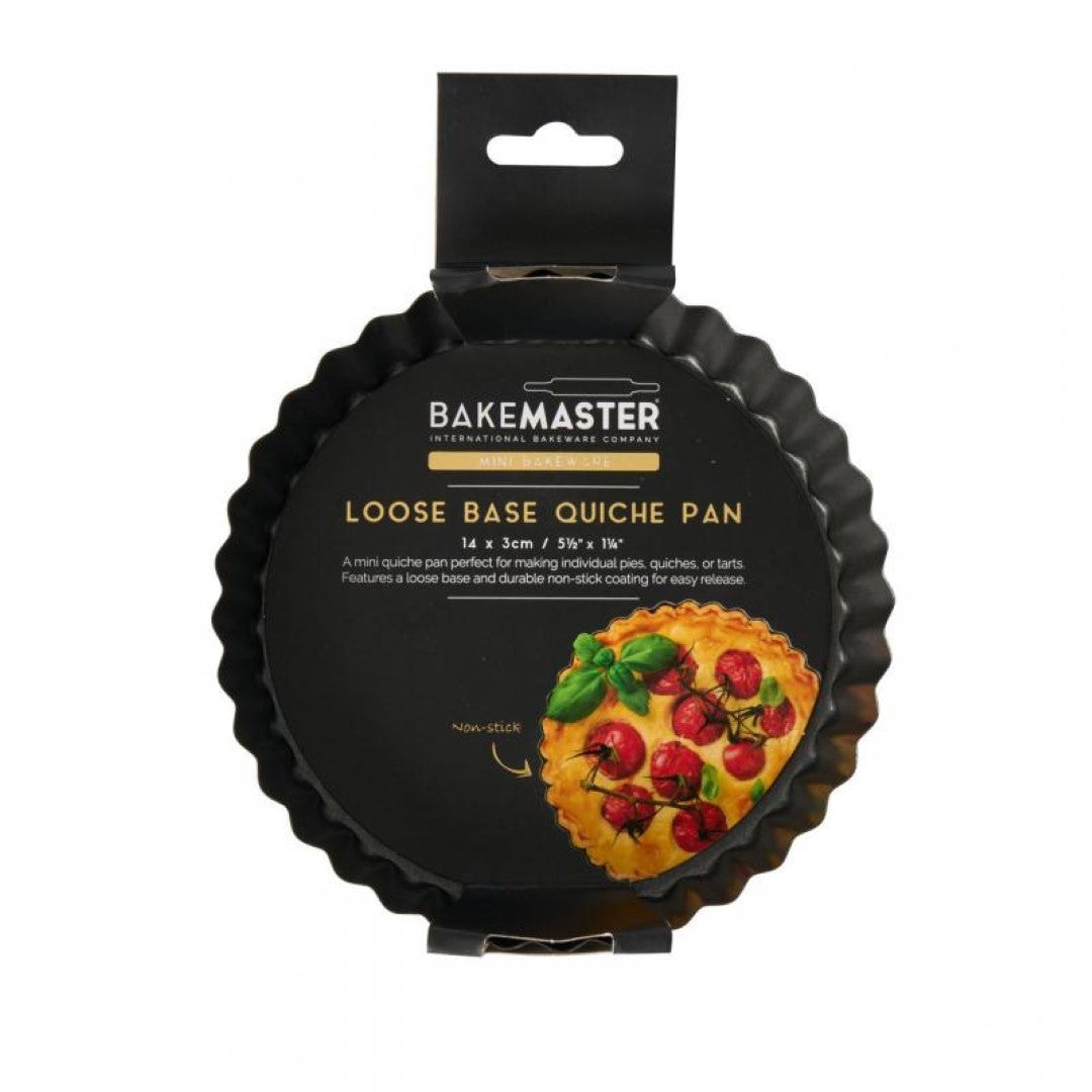 Quiche Pan - BAKEMASTER Mini Non Stick Loose Base (8 x 2cm)