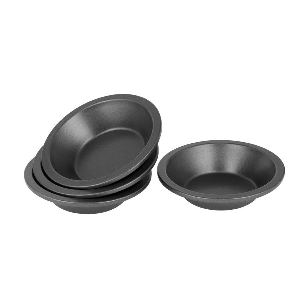 Round Pie Dish - BAKEMASTER Mini Non Stick 12.5 x 3cm (Set of 4)
