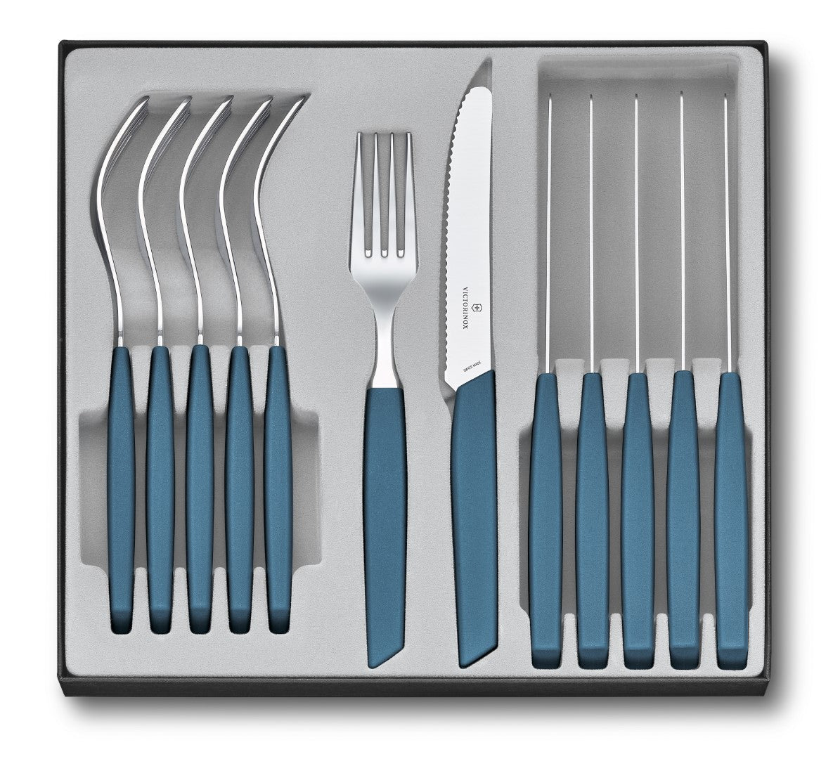 Table Set - VICTORINOX SWISS MODERN Point 12 Piece (Cornflower)