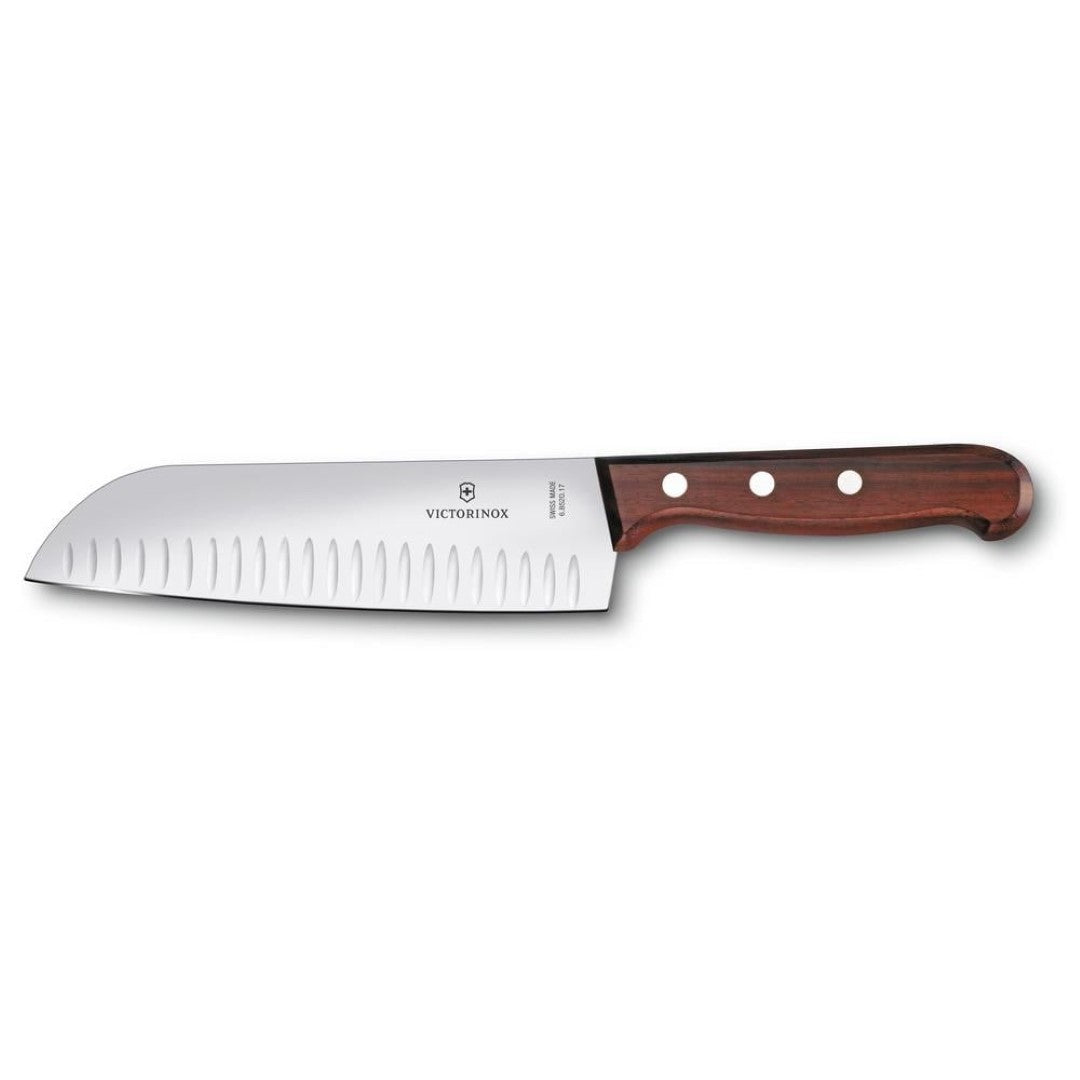 Santoku Fluted Knife - VICTORINOX WOOD Blade (17cm)