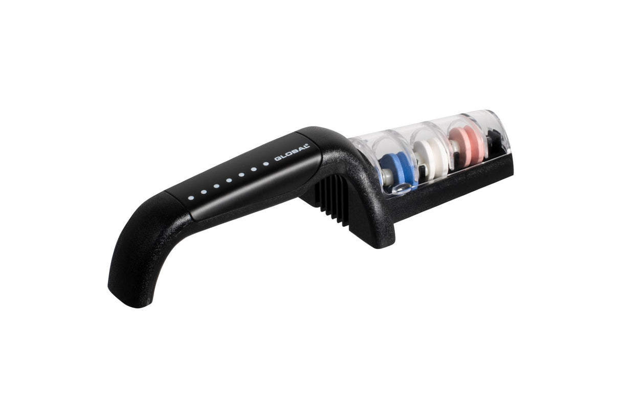 Ceramic Water Sharpener - GLOBAL 3 Stage (Black)