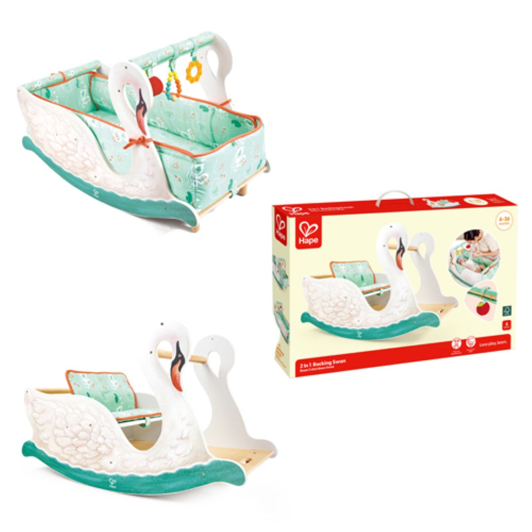 Baby Gym and Rocking Swan Chair - Hape 2 In 1 Swan