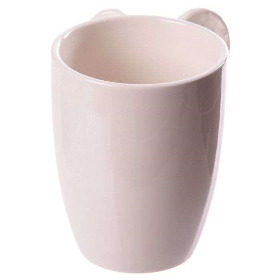 Ceramic Mug - White Angel Wings Shaped Handle (380ml)