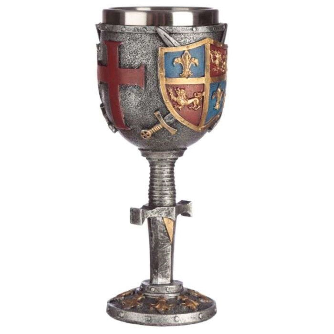 Goblet - Decorative Coat of Arms & Sword (19cm)