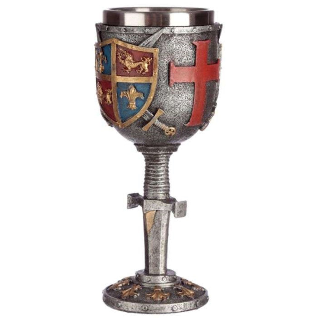 Goblet - Decorative Coat of Arms & Sword (19cm)
