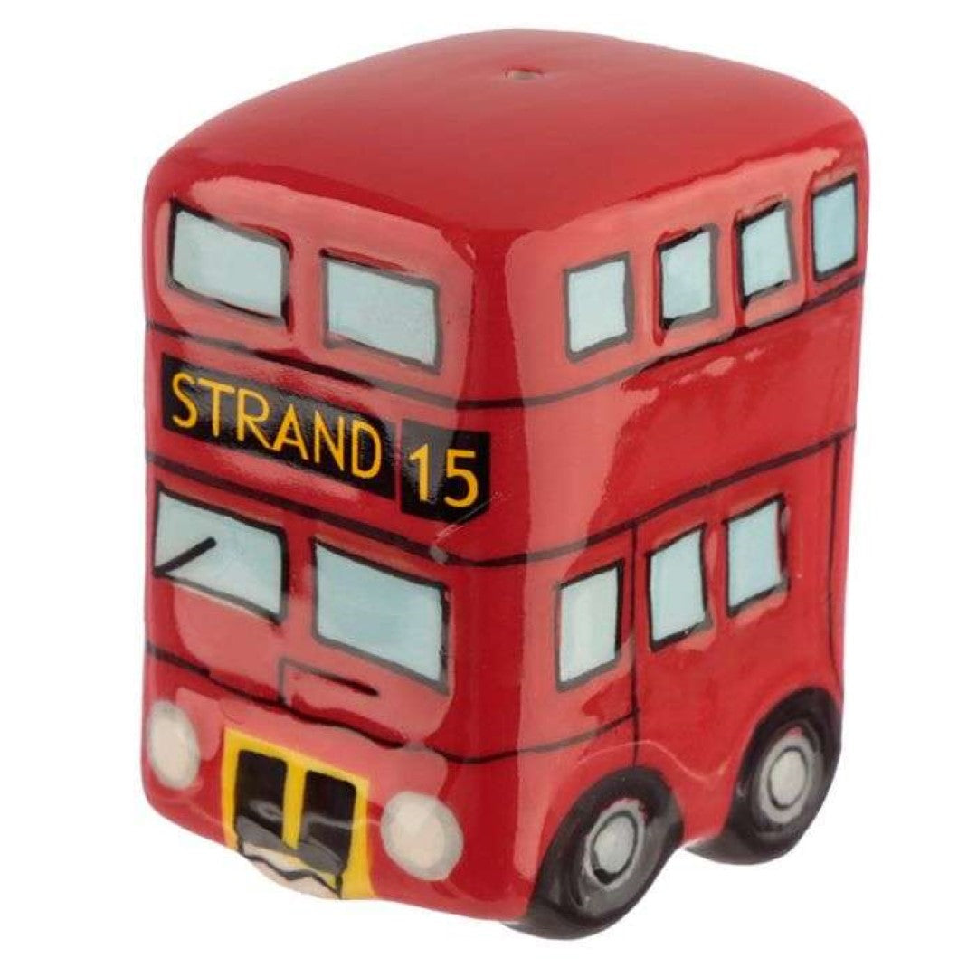 Ceramic Salt & Pepper Set - London Icons Red Routemaster Bus