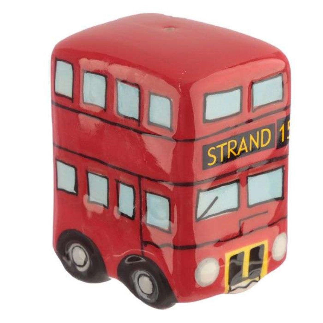 Ceramic Salt & Pepper Set - London Icons Red Routemaster Bus