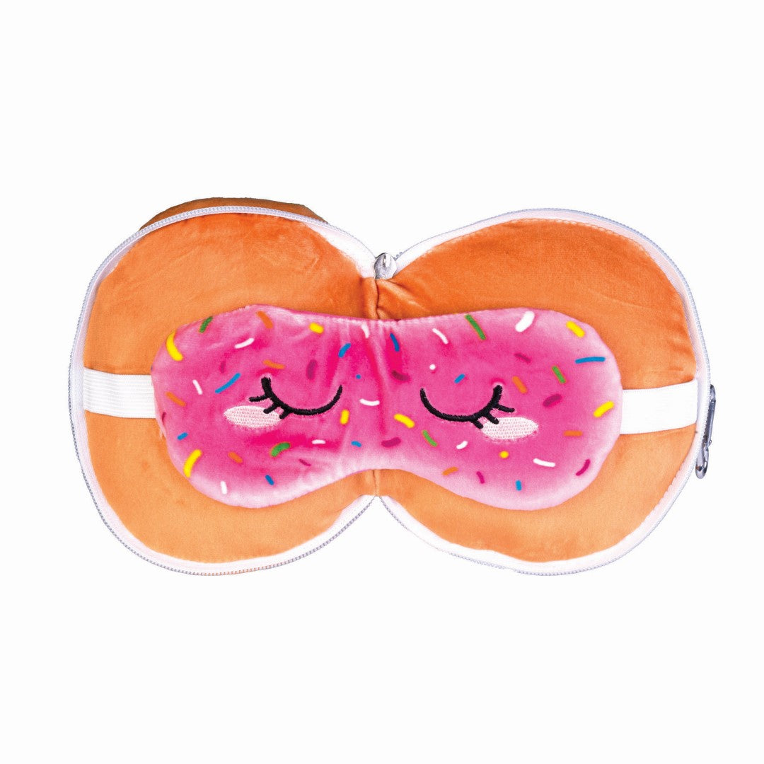 Travel Mask & Pillow - Smoosho's Pals Donut (17cm)
