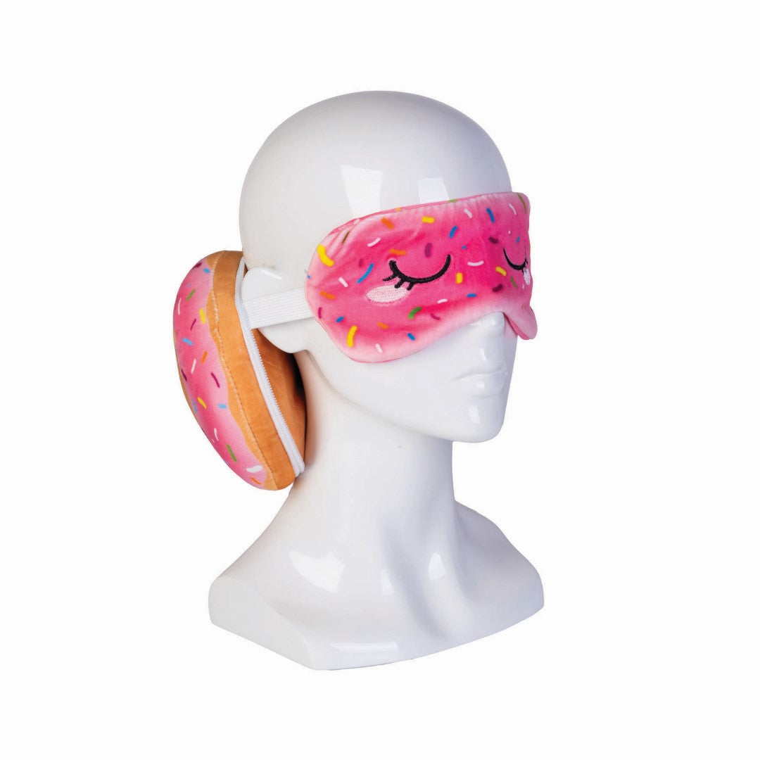 Travel Mask & Pillow - Smoosho's Pals Donut (17cm)