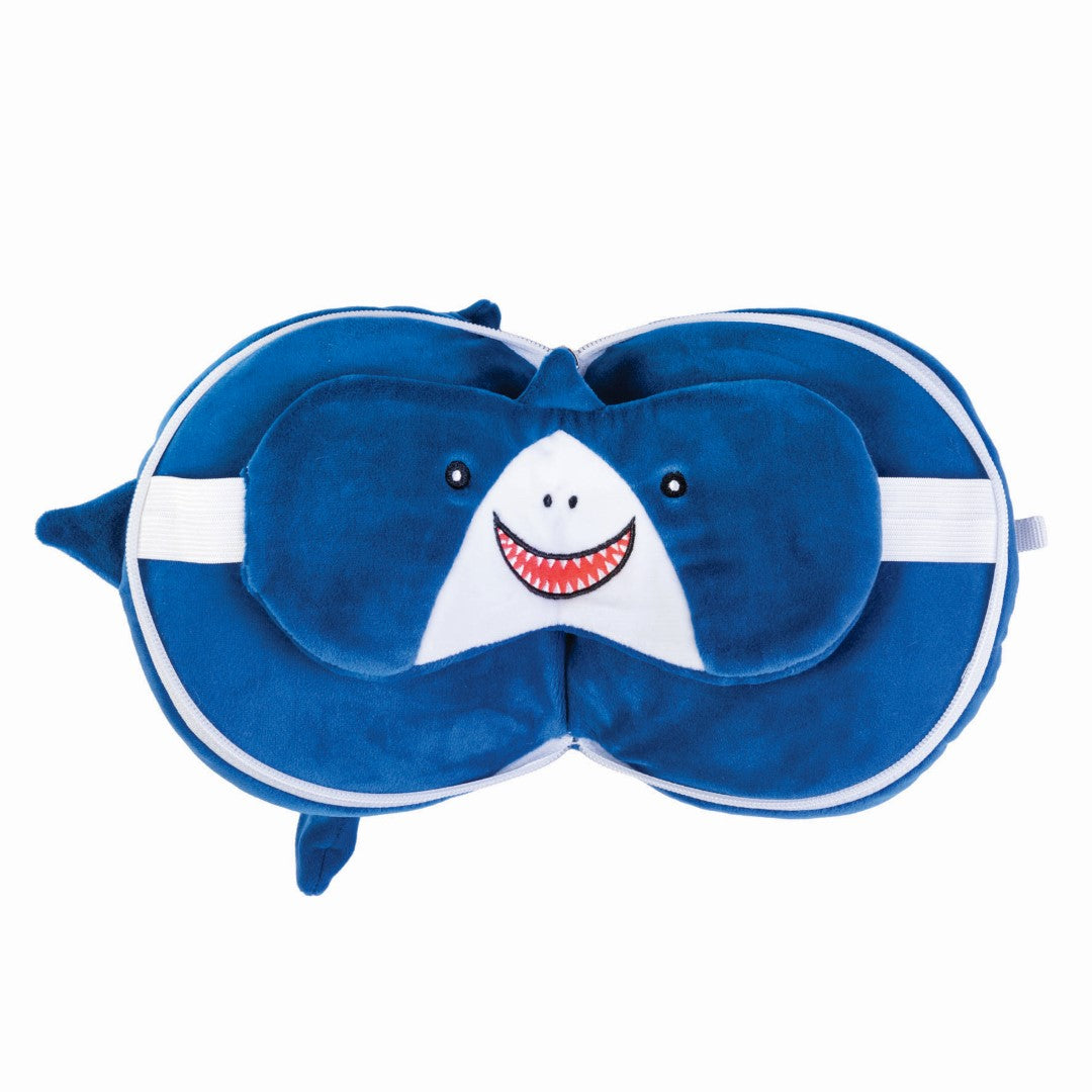 Travel Mask and Pillow - Smoosho's Pals Shark (17cm)