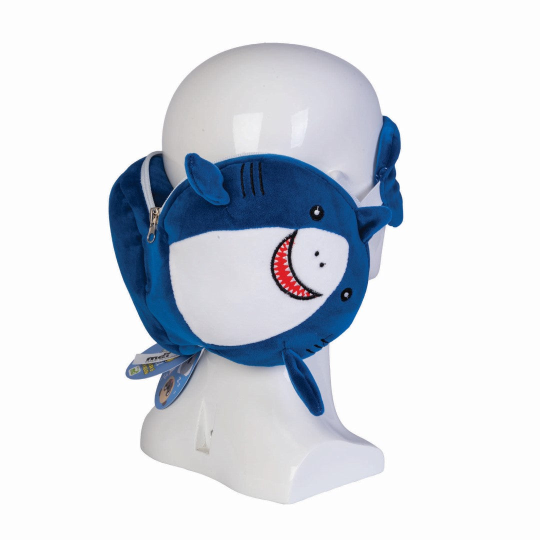 Travel Mask and Pillow - Smoosho's Pals Shark (17cm)