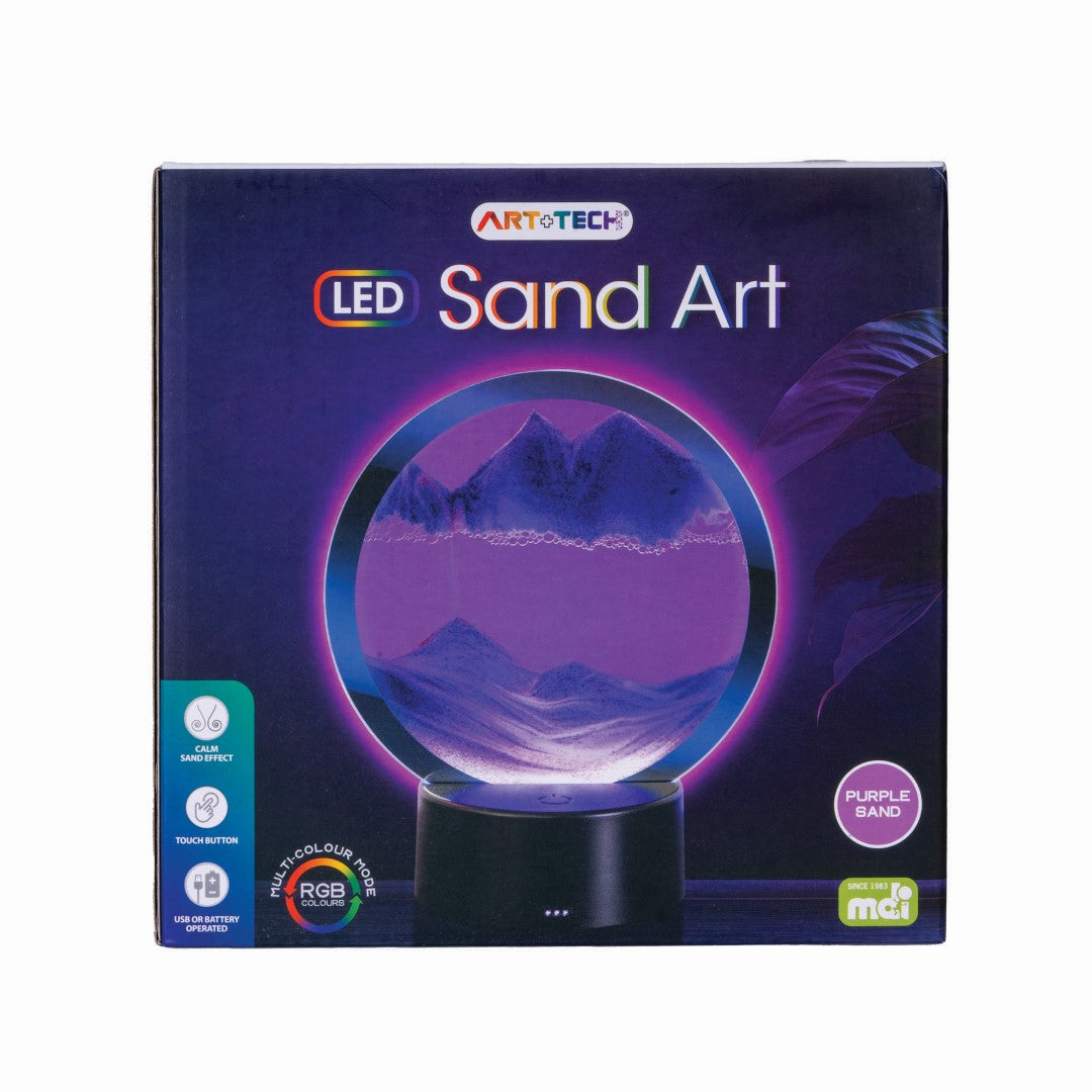 LED Sand Art - Purple (19cm)