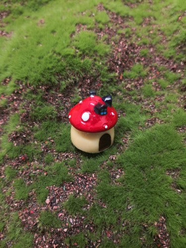 Ornament - Red Mushroom House (Small)