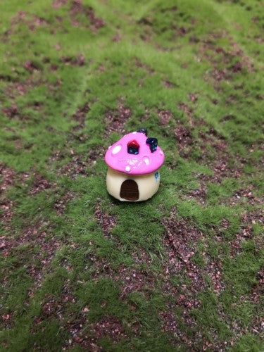 Ornament - Pink Mushroom House (Small)