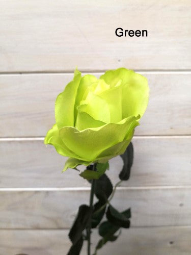 Single Artificial Cabbage Rose Stem (Green)