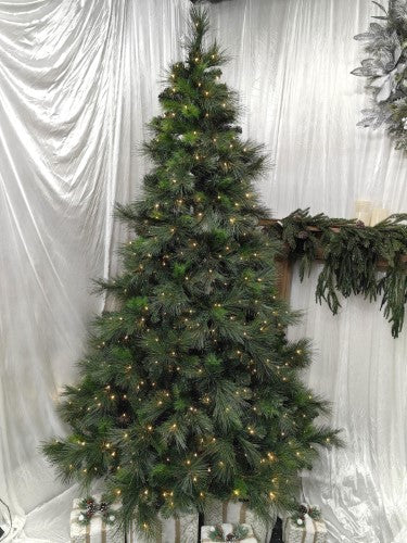 Luxury Mixed Pine Christmas Tree with 700 LED Lights (7')