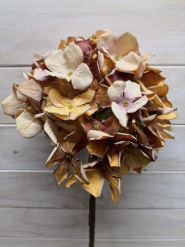 Artificial Dry Look TT Brown Hydrangea Stem