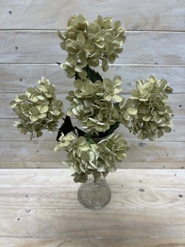 Artificial Hydrangea Bush (Gold0