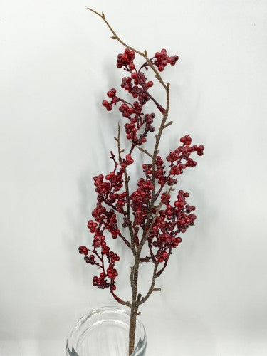 Artificial Mini Berry Spray (Burgundy)