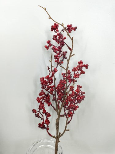 Artificial Mini Berry Spray (Burgundy)