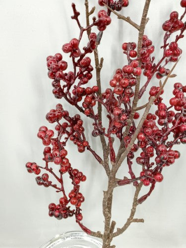 Artificial Mini Berry Spray (Burgundy)