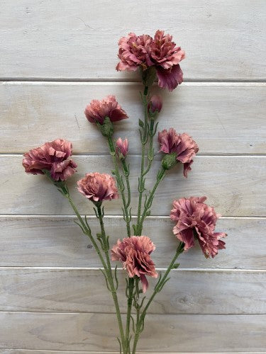 Artificial Carnation Spray - Beauty Mauve