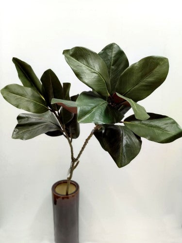 Artificial Large Magnolia Leaf Spray X 2 (Green)