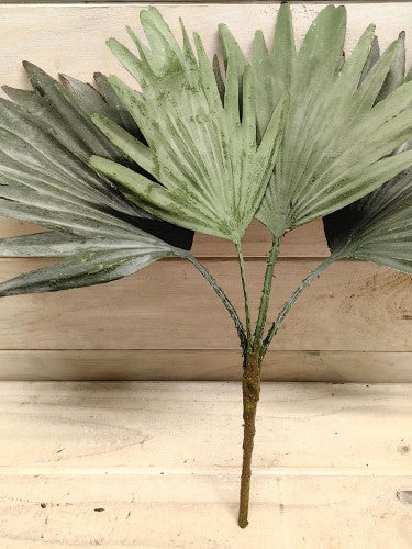 Artificial Fan Palm Leaf Bush (Green)