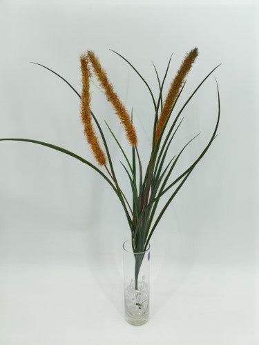 Artificial Cattail Grass Bush (Brown)