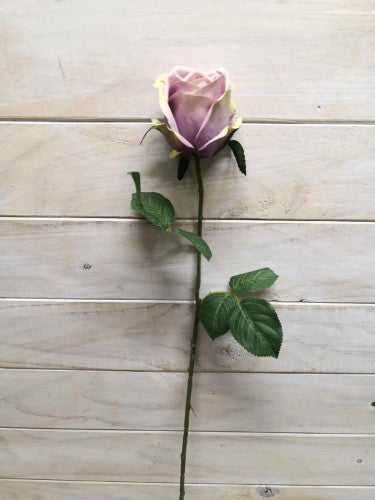 Artificial Limbo Rose Bud Stem (Mauve Purple)
