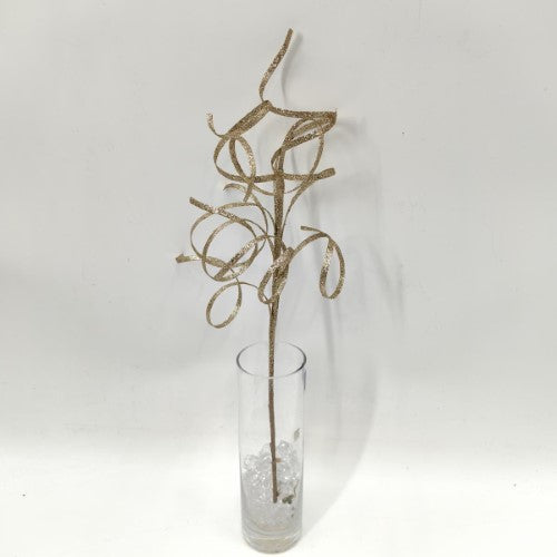 Thin Curly Twig Spray - 40cm (Champagne)