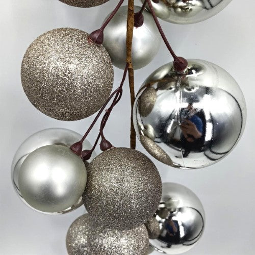 Mixed Christmas Bauble Ball Garland (200cm)