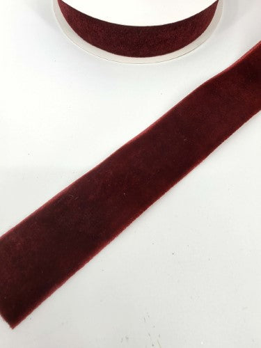 Christmas Tape - 2.5cm x 4.5M Velvet (Dark Red)
