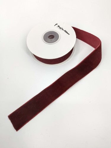 Christmas Tape - 2.5cm x 4.5M Velvet (Dark Red)