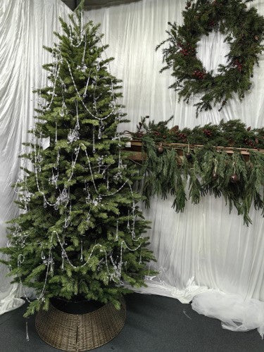 Real Touch Mixed Juniper Pine Christmas Tree with 1500 LED Lights & 3913 Tips - 7.5'