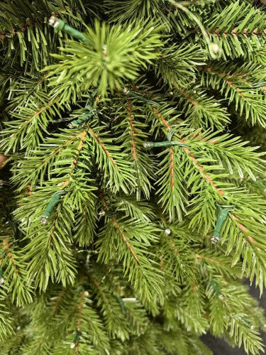 Real Touch Mixed Juniper Pine Christmas Tree with 1500 LED Lights & 3913 Tips - 7.5'