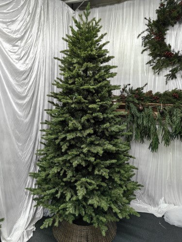 Real Touch Mixed Juniper Pine Christmas Tree with 1500 LED Lights & 3913 Tips - 7.5'