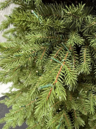 Real Touch Mixed Juniper Pine Christmas Tree with 1500 LED Lights & 3913 Tips - 7.5'