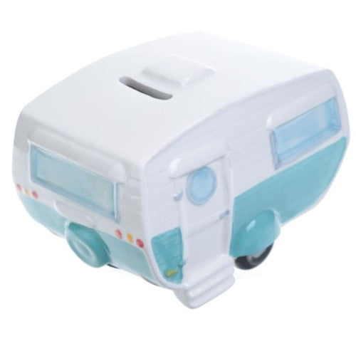 Ceramic Money Box - Home is Where You Park It Caravan