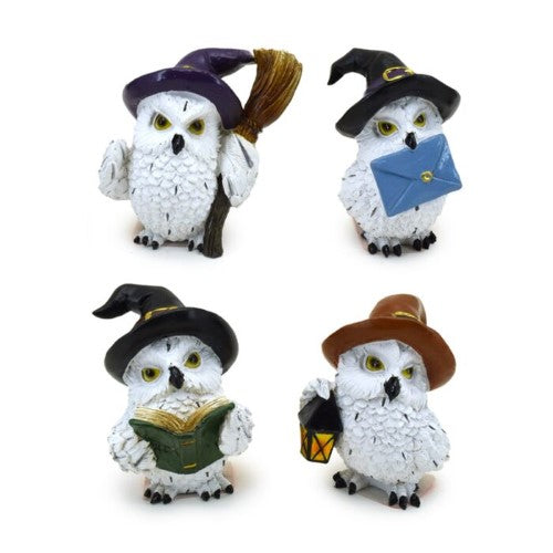 Ornament - Wise Old Magical Owl Enchanted Apprentice (Set of 4 Assorted)