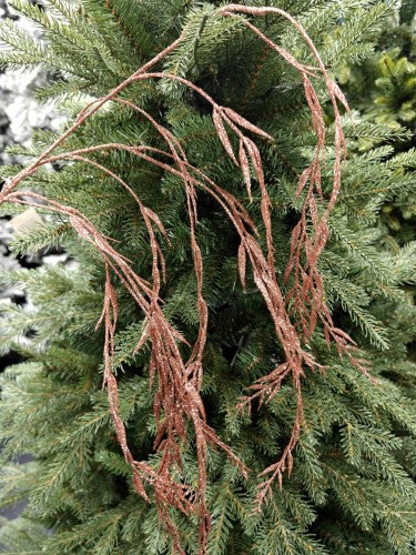 Artificial Weeping Willow (Rose Gold Glitter)