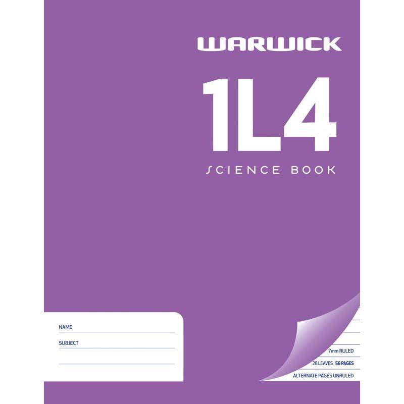Warwick Exercise Book 28 sheets, 7mm ruled, 230x180mm, ideal for students and professionals for organized writing.
