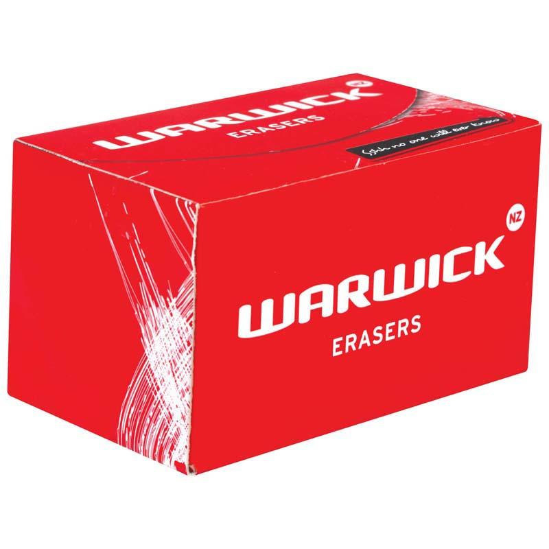 Large Warwick Single Eraser designed for smooth, smudge-free erasing, ideal for students, artists, and professionals.