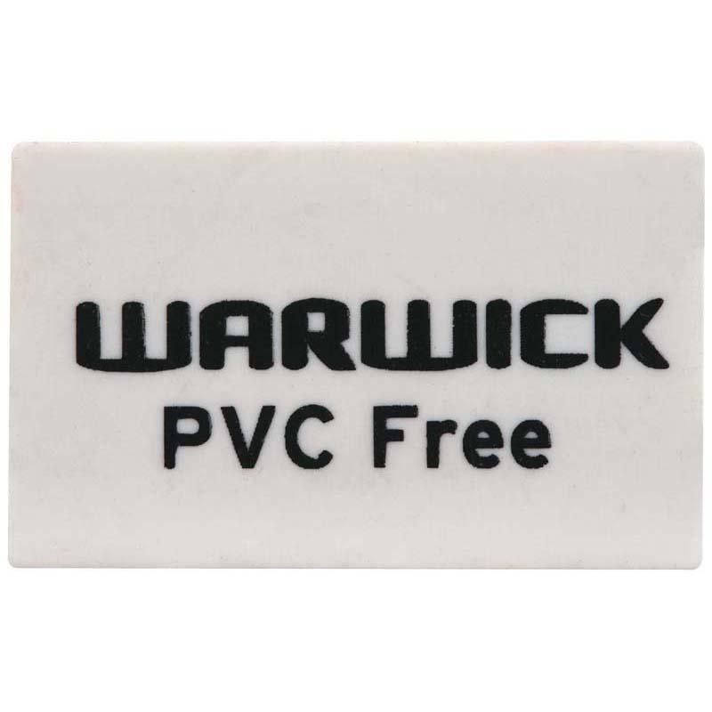Large Warwick Single Eraser, 42mm x 27mm, ensures smooth, smudge-free corrections for students, artists, and professionals.