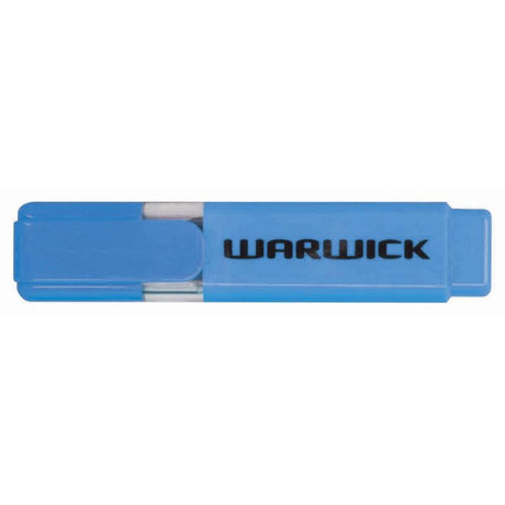 Warwick Highlighter Stubby Blue with ergonomic grip, vibrant blue ink, and versatile nib for precise highlighting.